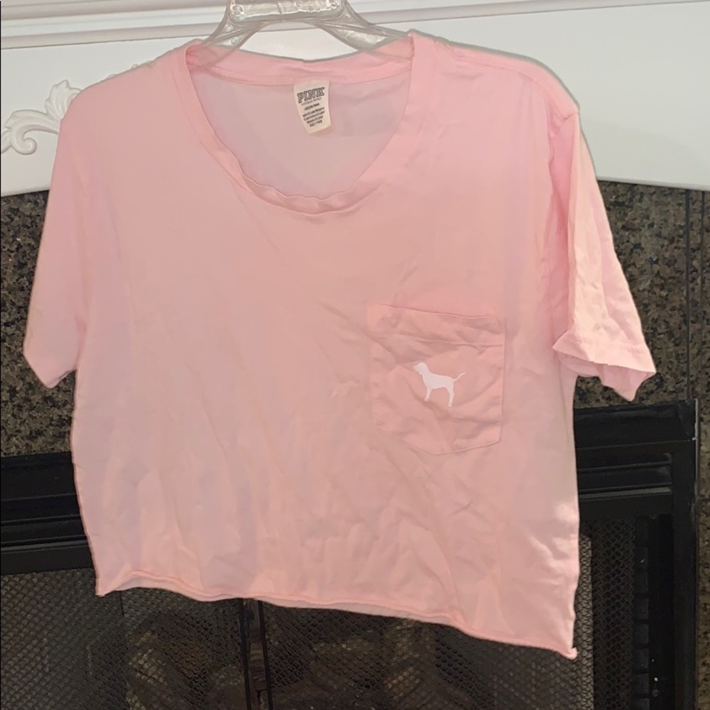 Pink crop top